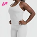 white square neck tank top